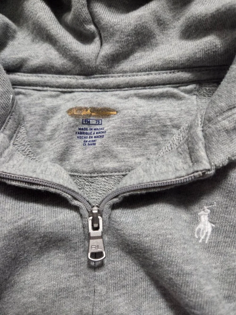 Ralph Lauren Baby Zip-Up Sweatshirt